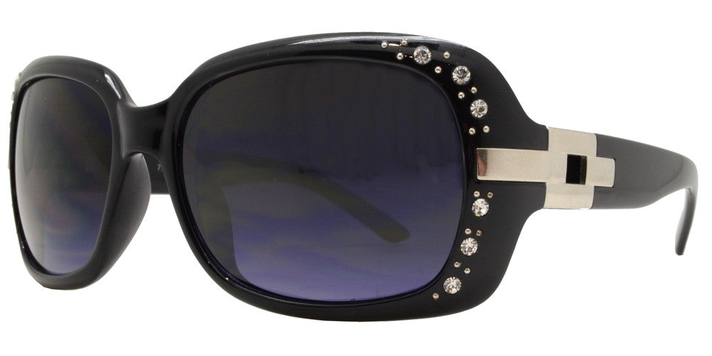 Wholesale - 7585 BX - Womens Fashion Sunglasses with Metal Accent and Rhinestones - Dynasol Eyewear