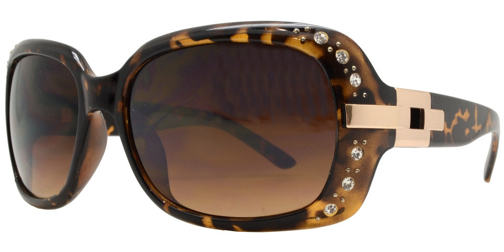 Wholesale - 7585 BX - Womens Fashion Sunglasses with Metal Accent and Rhinestones - Dynasol Eyewear