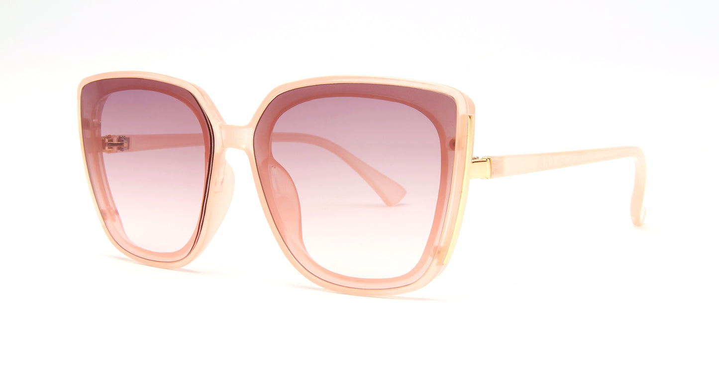 8989 - Plastic Square Cat Eye Sunglasses