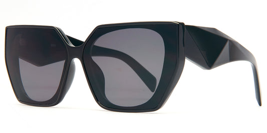 8994 - Plastic Angled Cat Eye Sunglasses