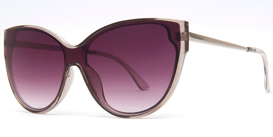 9000 - Plastic Cat Eye One Piece Lens Sunglasses