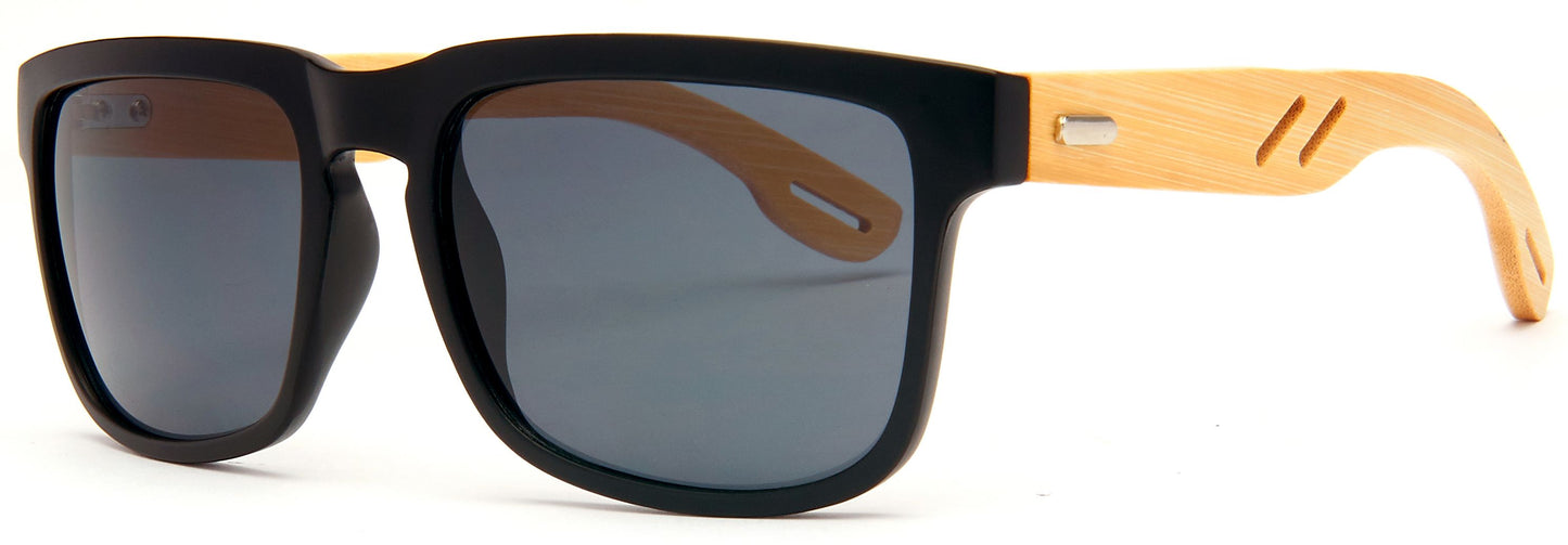 8020 Bamboo - Rectangular Bamboo Sunglasses