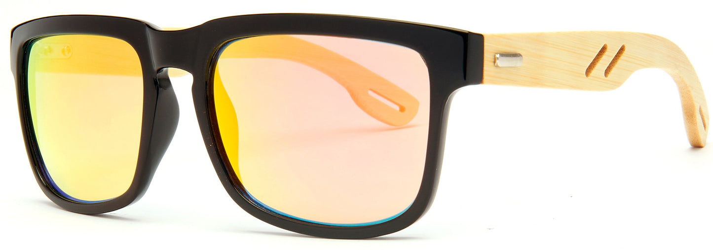 8020 Bamboo - Rectangular Bamboo Sunglasses