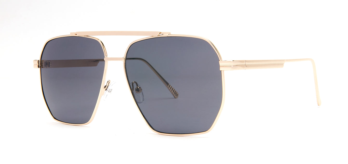 7022 - Metal Flat Top Sunglasses
