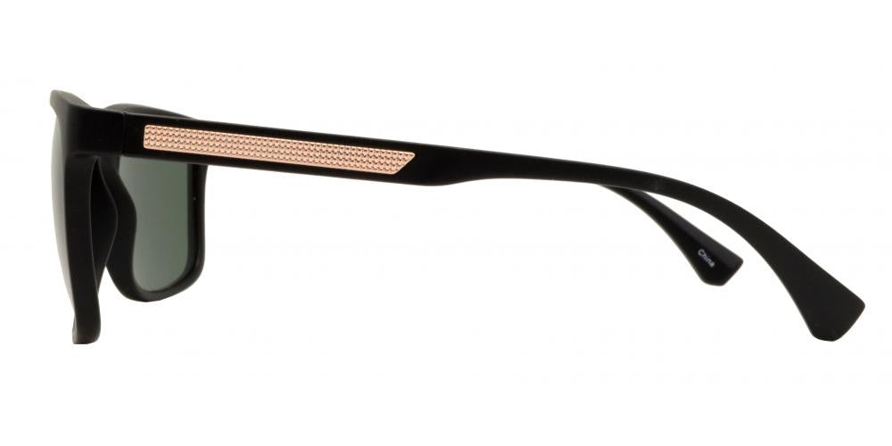 Wholesale - PL Fume - Polarized Square Horn Rimmed Sport Plastic Sunglasses - Dynasol Eyewear