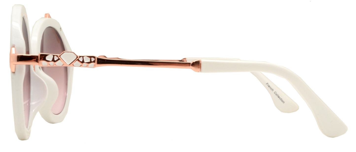 Wholesale - FC 6269 - Round Bow Accent Women Plastic Sunglasses - Dynasol Eyewear
