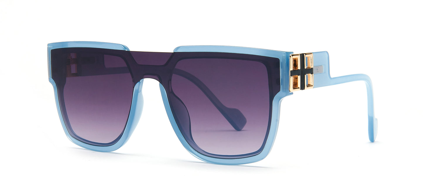 8138 - One Piece Lens Plastic Sunglasses