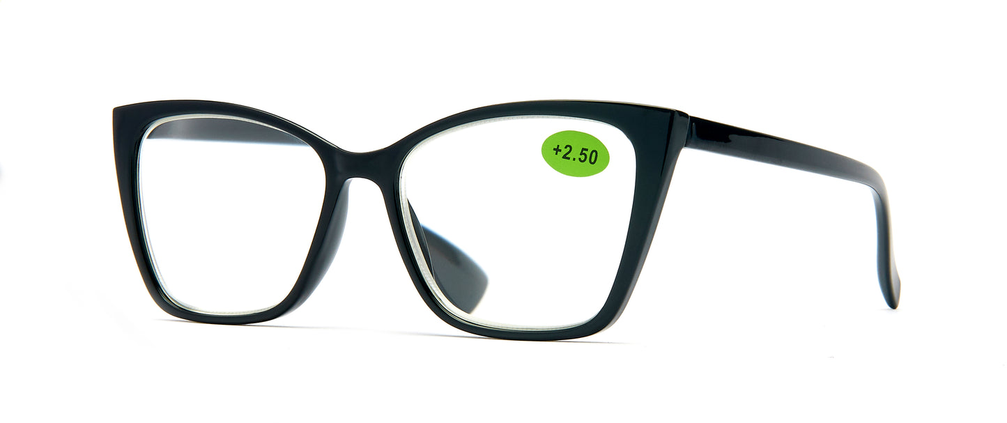 RS 1054 - Plastic Rectangular Cat Eye Reading Glasses