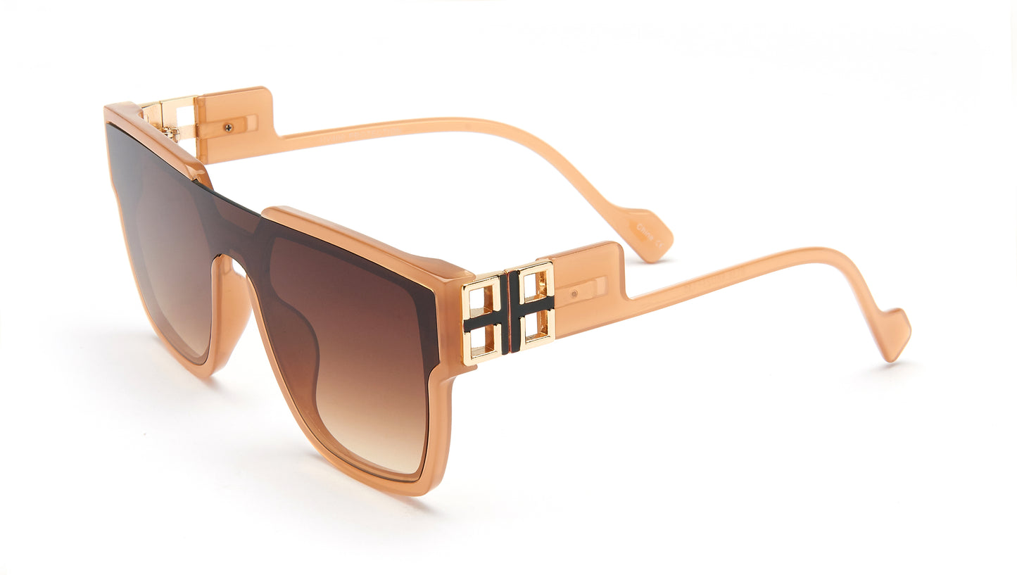 8138 - One Piece Lens Plastic Sunglasses
