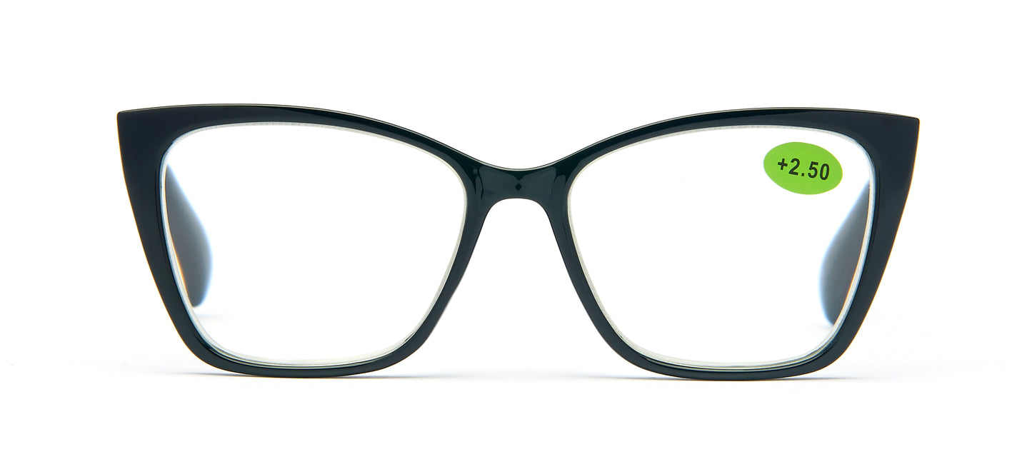 RS 1054 - Plastic Rectangular Cat Eye Reading Glasses