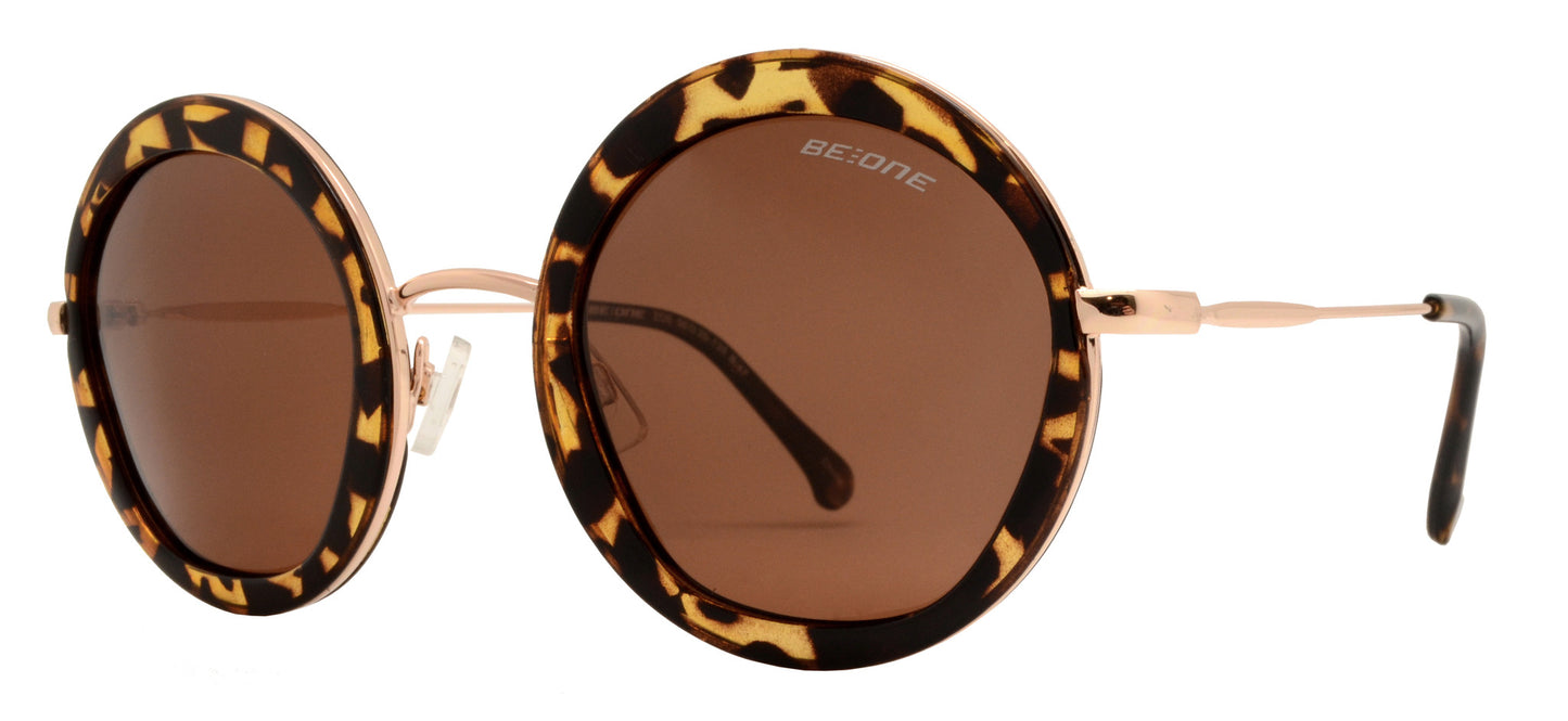 Wholesale - PL Zoe - Polarized Round Frame with Slim Temple Plastic Sunglasses - Dynasol Eyewear