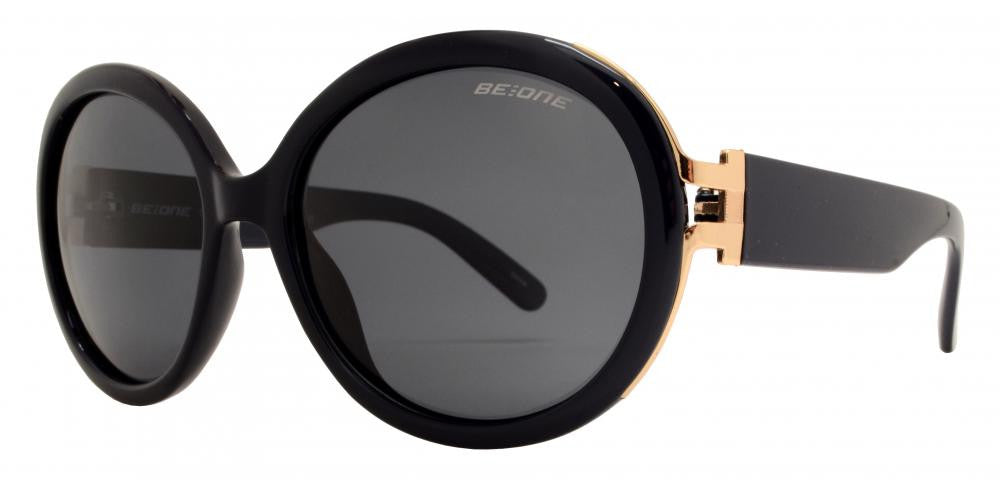 Wholesale - PL Queenie - Polarized Women Round with Metal Detail Plastic Sunglasses - Dynasol Eyewear