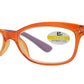 Wholesale - RS 1121 - Small Cat Eye Two Tone Plastic Reading Glasses - Dynasol Eyewear