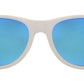 Wholesale - 7110 White Spectrum - Classic Horn Rimmed Color Mirror White Soft Rubber Finish Plastic Sunglasses - Dynasol Eyewear