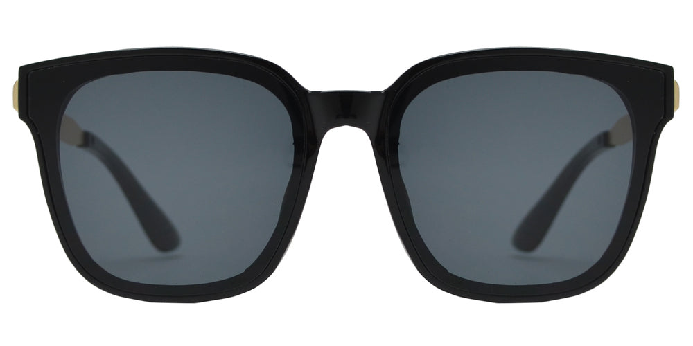 Wholesale - 8877 - Retro Fashion Plastic Flat Lens Sunglasses - Dynasol Eyewear