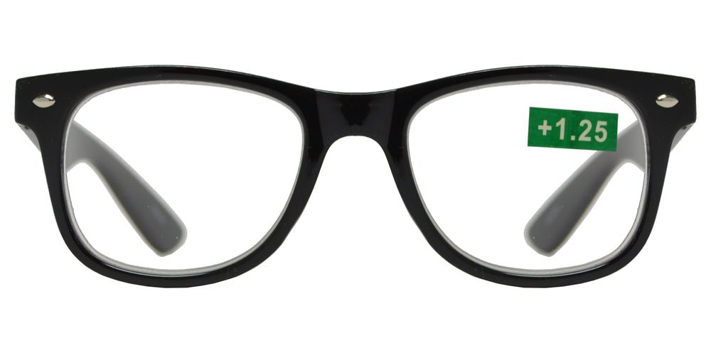 Wholesale - RS 1008 - Classic Plastic Reading Glasses with Spring Hinge - Dynasol Eyewear