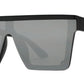 Wholesale - 7994 - Retro Flat Top Flat Lens One Piece Sunglasses - Dynasol Eyewear