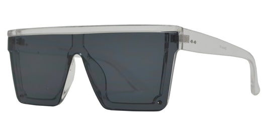 Wholesale - 7994 - Retro Flat Top Flat Lens One Piece Sunglasses - Dynasol Eyewear