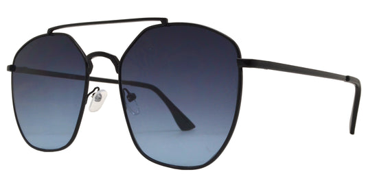 8772 - Modern Square Sunglasses with Flat Lens