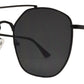 8772 - Modern Square Sunglasses with Flat Lens
