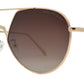 Wholesale - PL 8780 - Modern Flat Lens Metal Aviator Sunglasses - Dynasol Eyewear