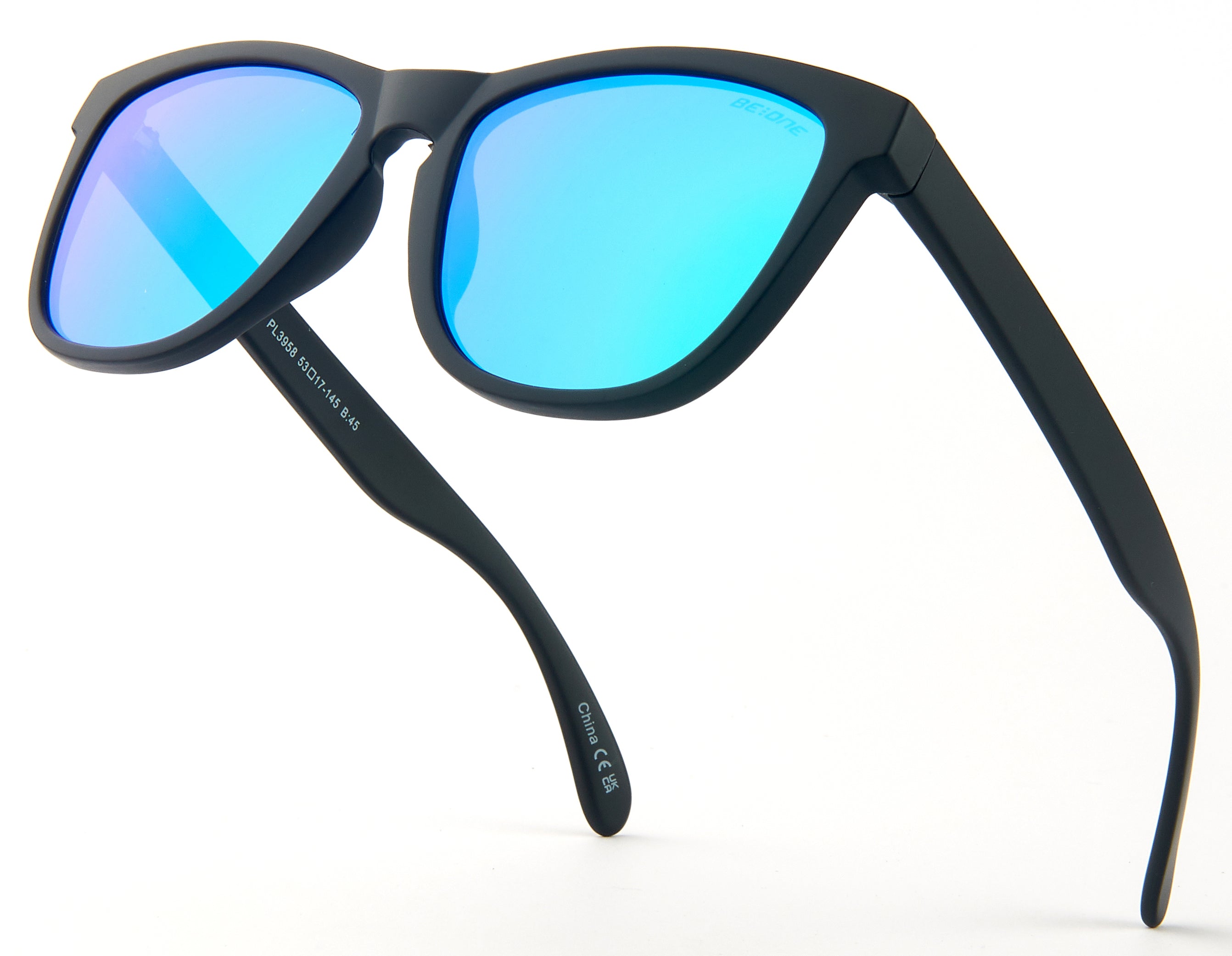 PL 3958 - Plastic Flat Lens 1.1 MM Polarized Sunglasses with Metal Hin –  Dynasol Eyewear