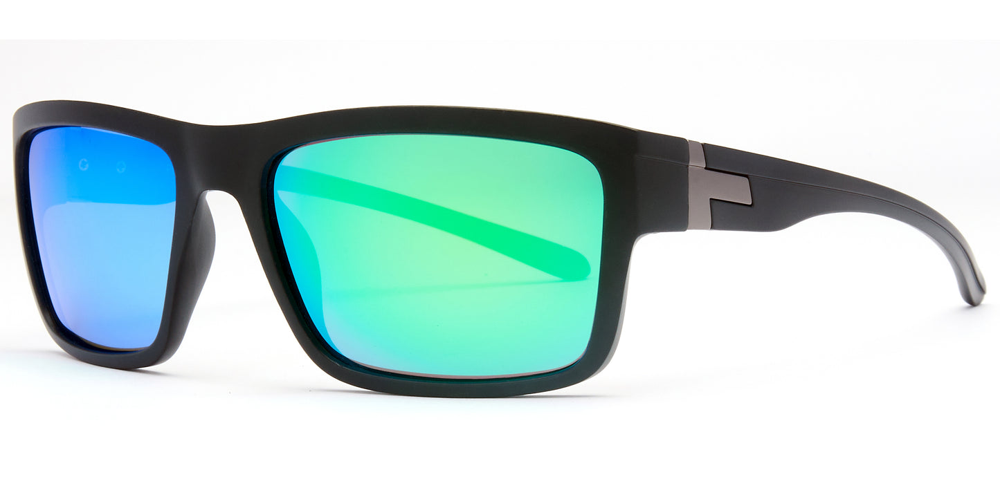 PL 5205 - Polarized Plastic Rectangular Sunglasses 1.1 MM