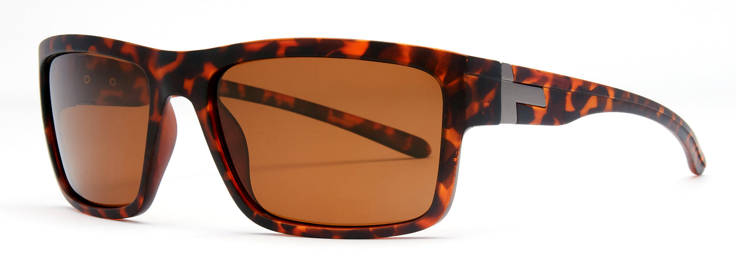 PL 5205 - Polarized Plastic Rectangular Sunglasses 1.1 MM