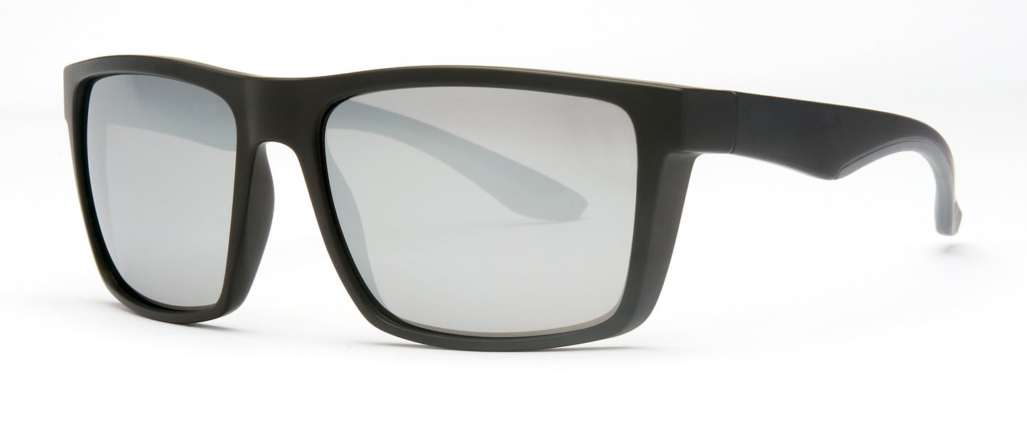 PL 5204 - Polarized Plastic Rectangular Sunglasses 1.1 MM
