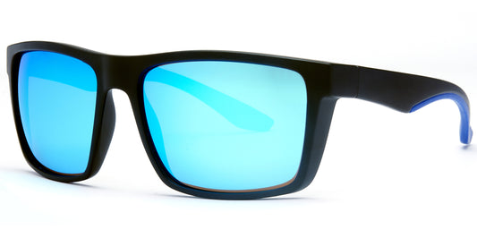 PL 5204 - Polarized Plastic Rectangular Sunglasses 1.1 MM