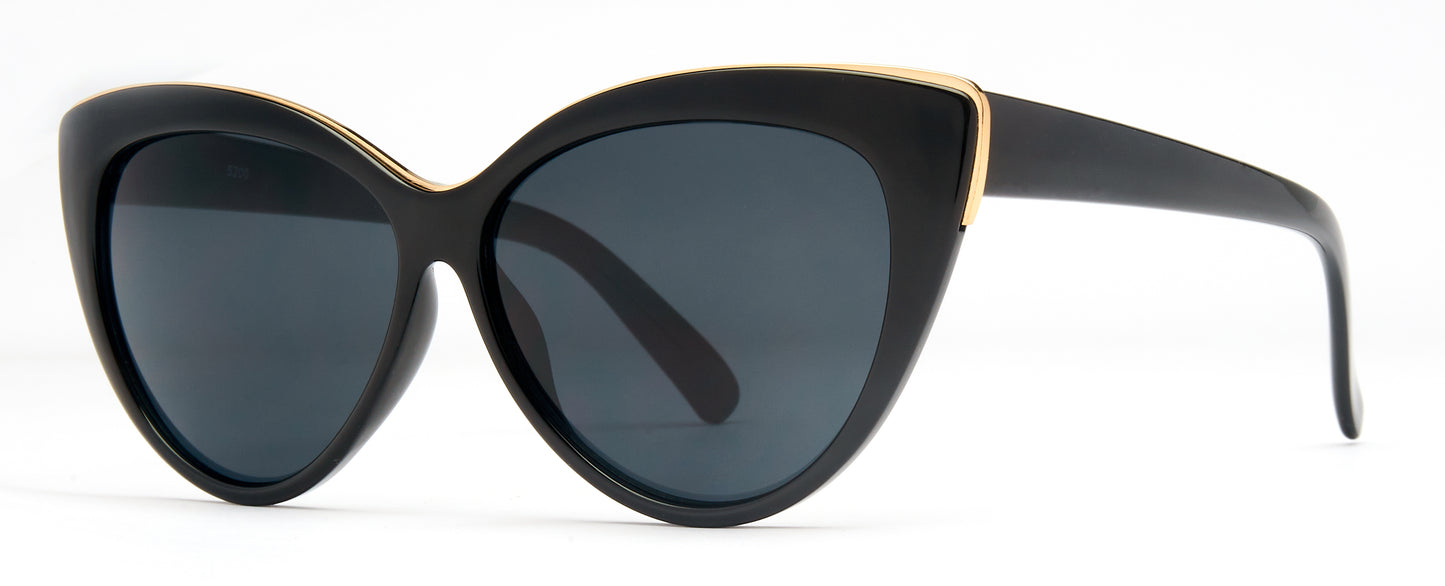 5200 - Plastic Cat Eye Sunglasses