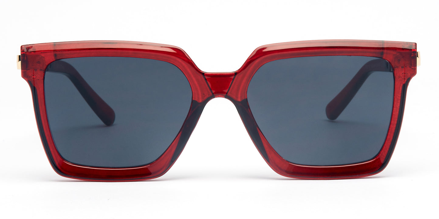 8016 - Plastic Square Butterfly Sunglasses