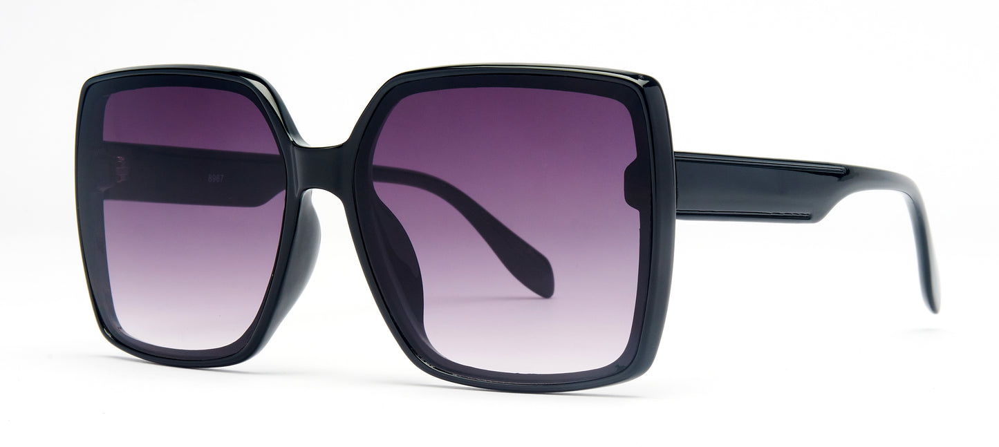 8967 - Plastic Square Sunglasses