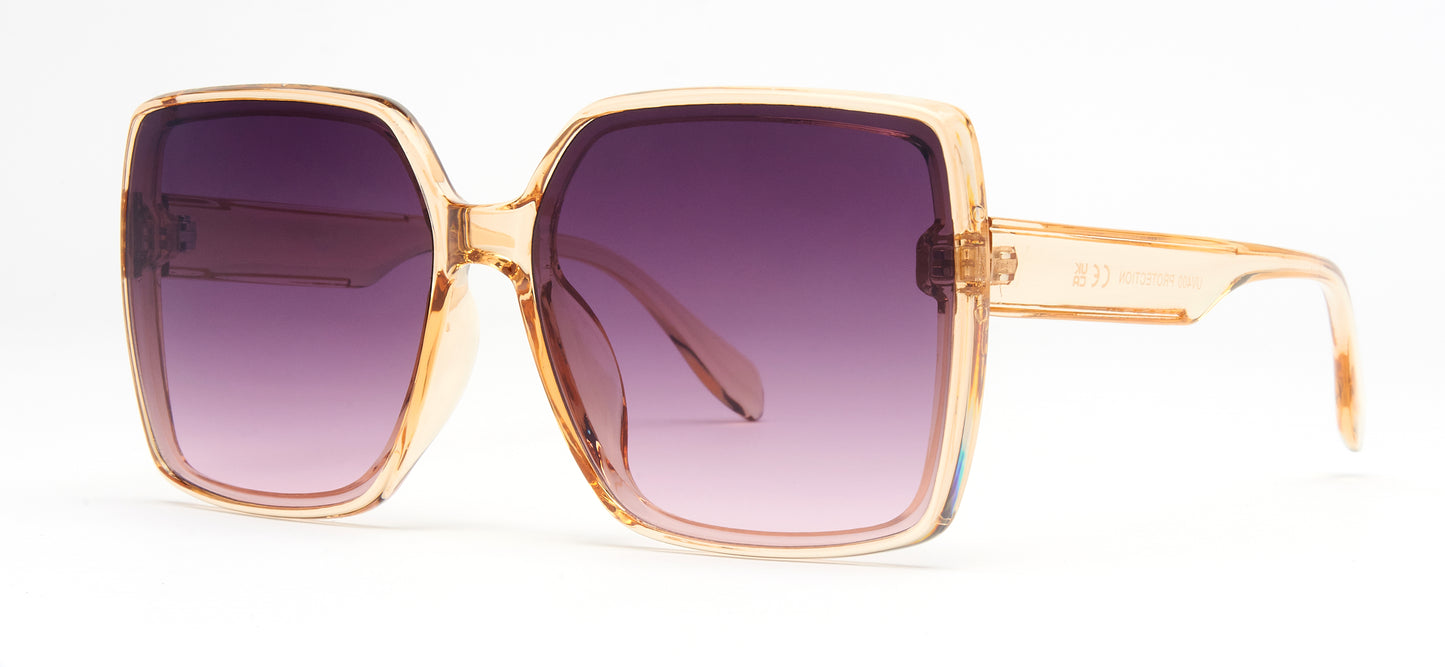 8967 - Plastic Square Sunglasses