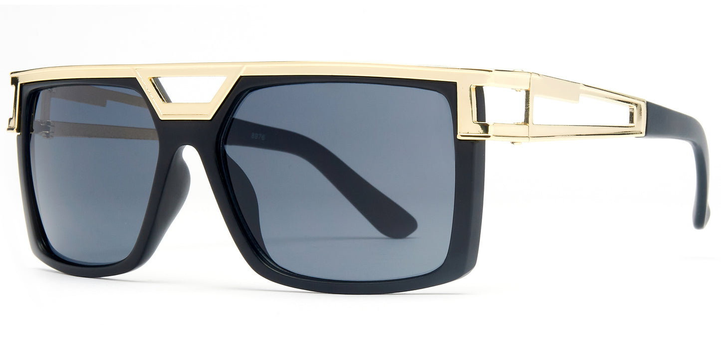 8976 - Plastic Flat Top Sunglasses