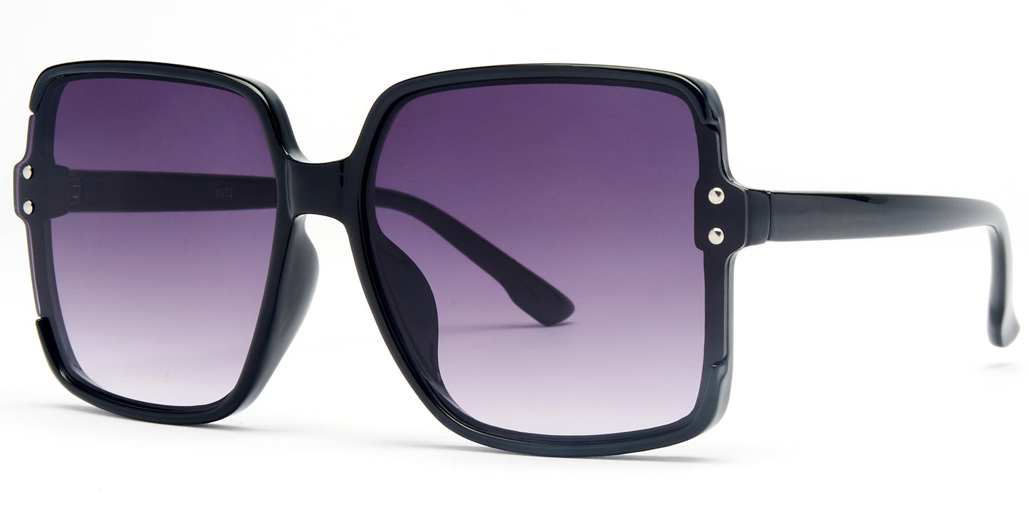 8972 - Plastic Square Sunglasses