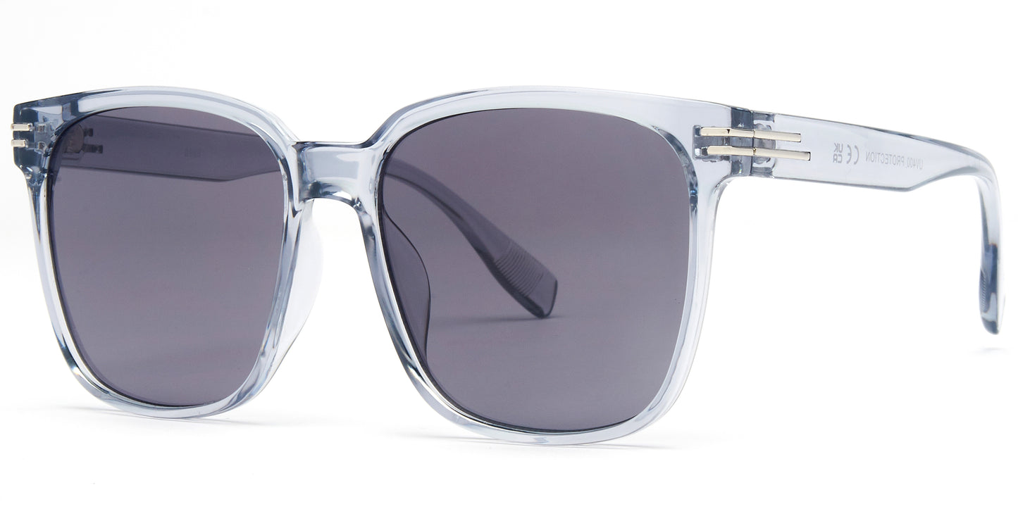 8968 - Rounded Square Plastic Sunglasses