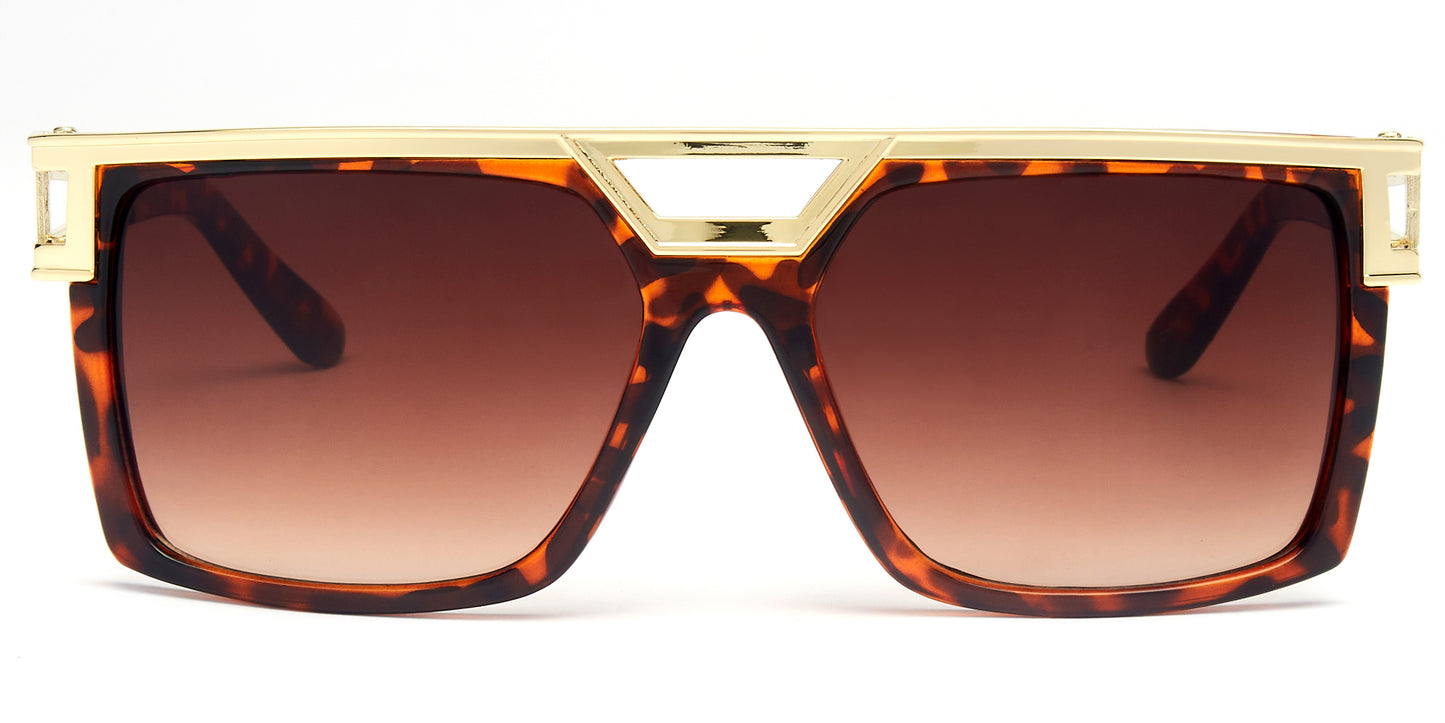 8976 - Plastic Flat Top Sunglasses