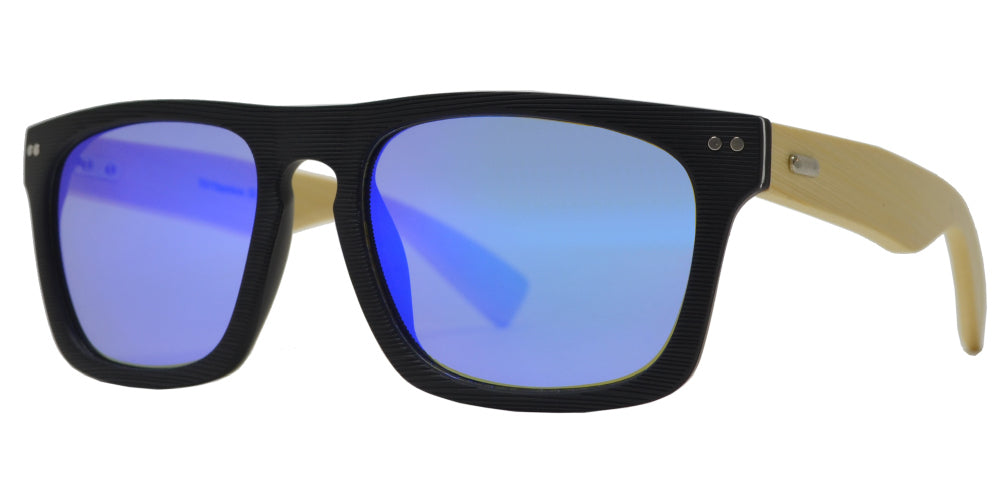 7011 Bamboo - Bamboo Sunglasses with Texture Frame