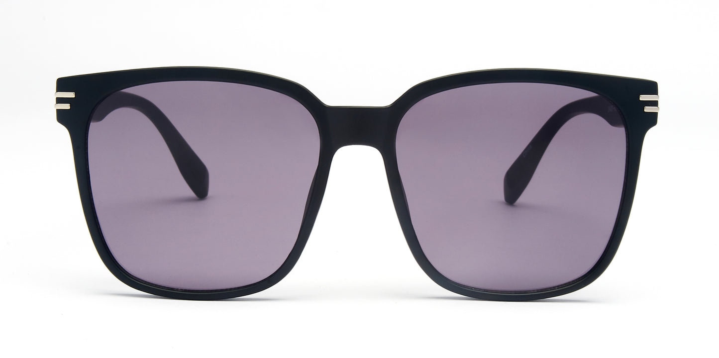 8968 - Rounded Square Plastic Sunglasses