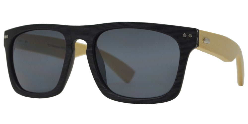 7011 Bamboo - Bamboo Sunglasses with Texture Frame
