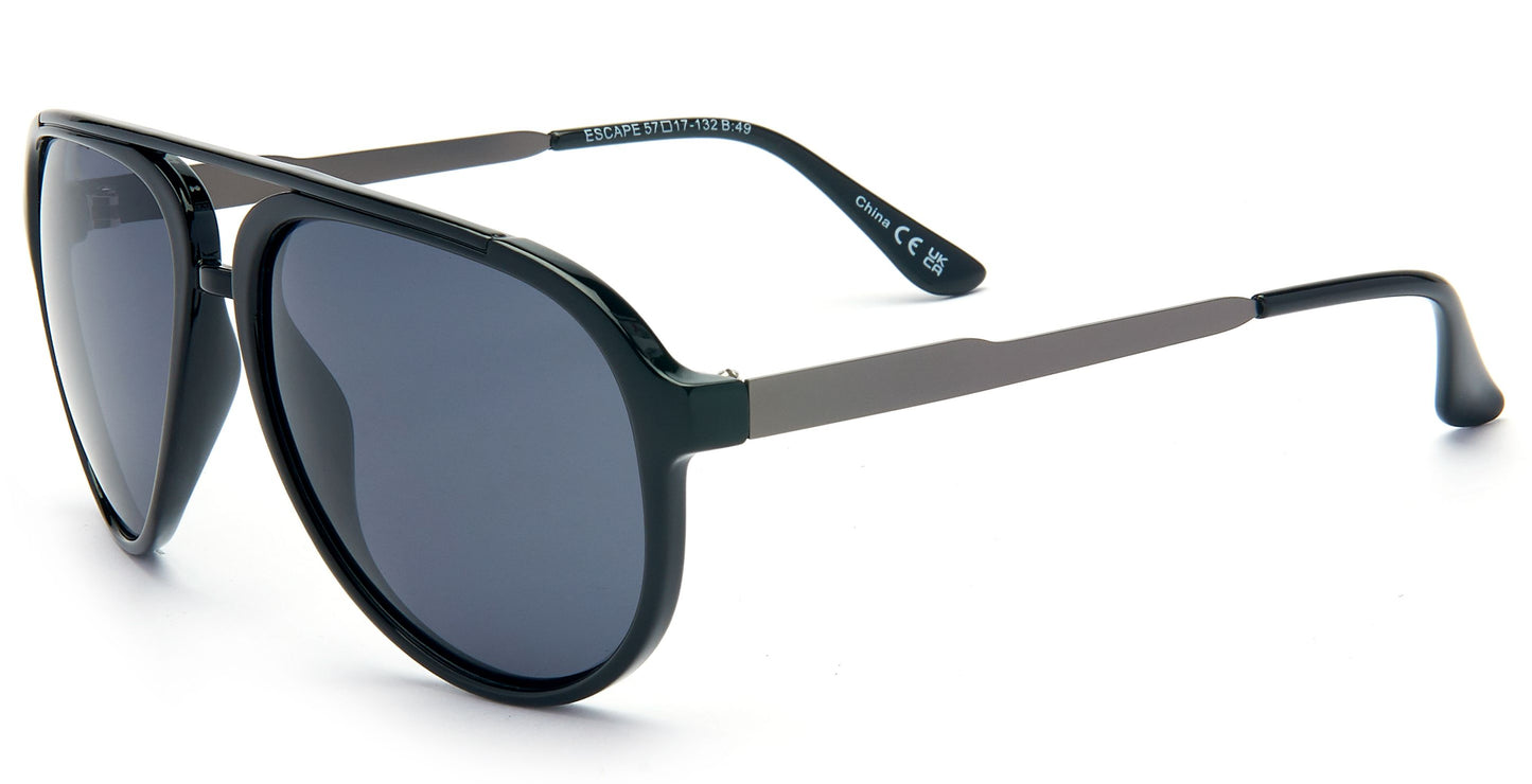 PL Escape - Polarized Aviator Plastic Sunglasses