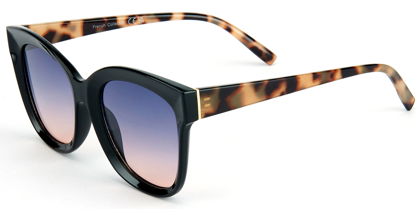 FC 5800 - Square Horned Rim Women Plastic Sunglasses