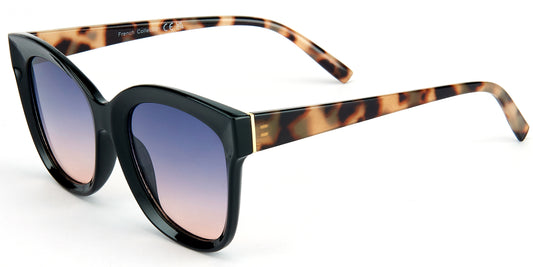 FC 5800 - Square Horned Rim Women Plastic Sunglasses