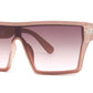 FC 5801 - Plastic Flat Top One Piece Lens Sunglasses