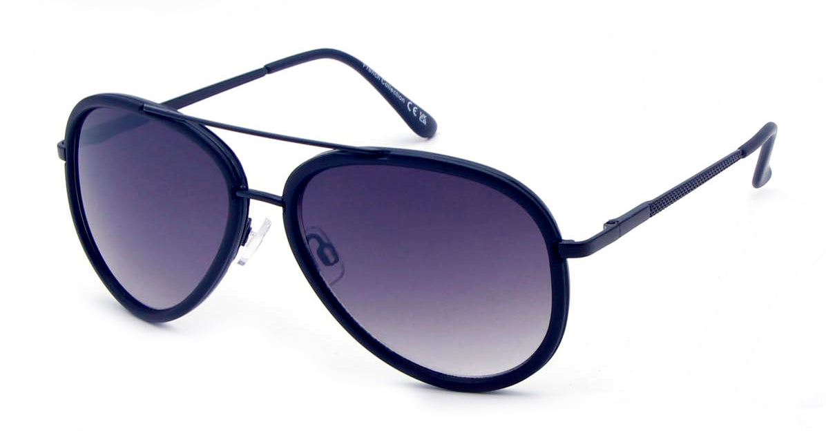 FC 6082 - Modern Brow Bar Aviator Plastic Sunglasses
