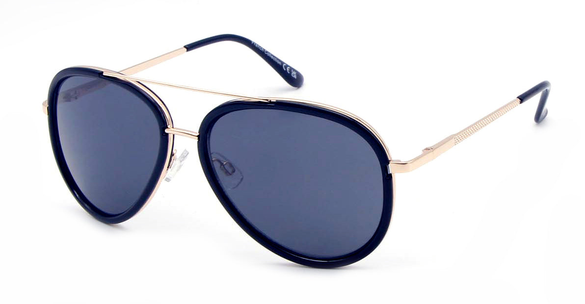 FC 6082 - Modern Brow Bar Aviator Plastic Sunglasses