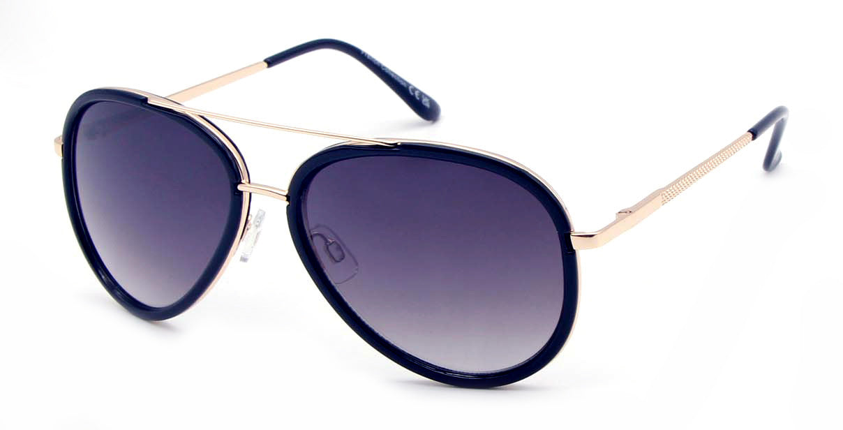 FC 6082 - Modern Brow Bar Aviator Plastic Sunglasses