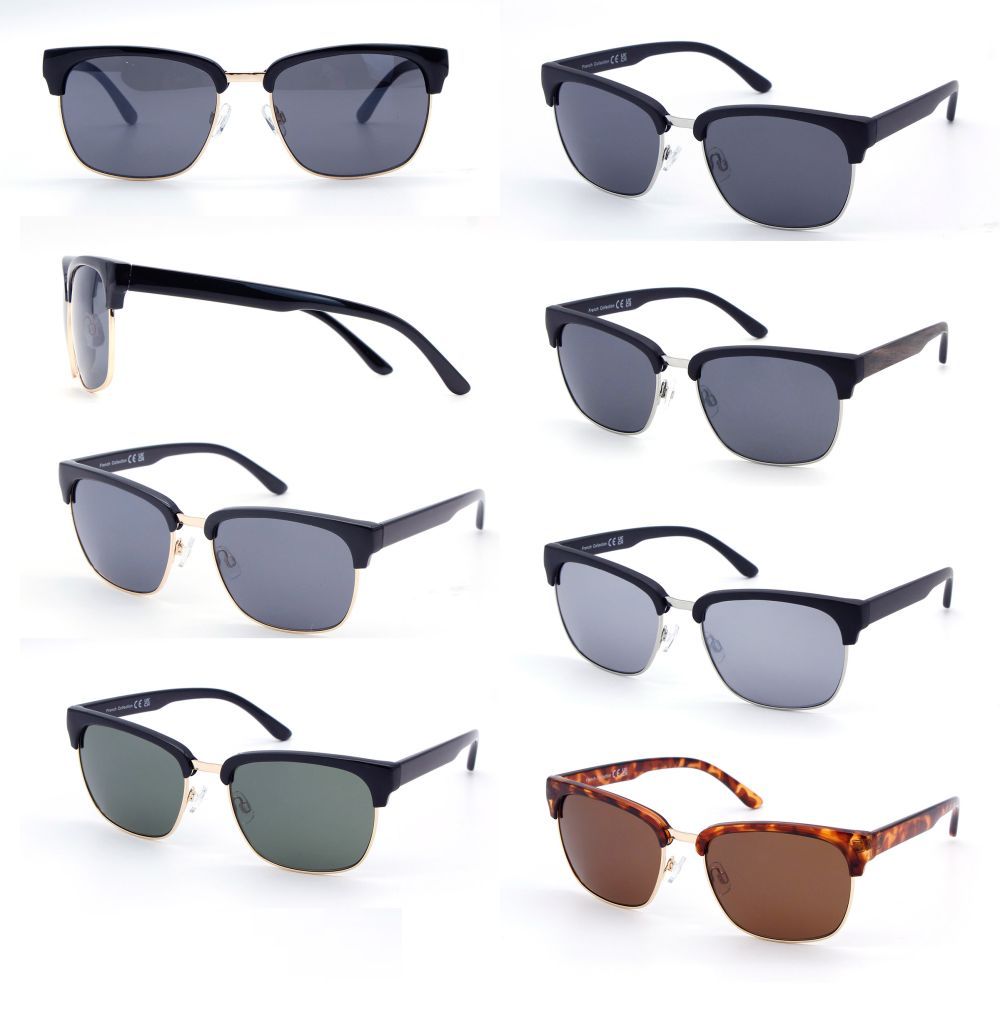 FC 6255 - Classic Square Horn Rimmed Plastic Sunglasses