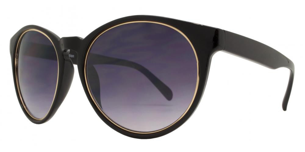 Wholesale - FC 6279 - Horn Rimmed Round Plastic Sunglasses - Dynasol Eyewear